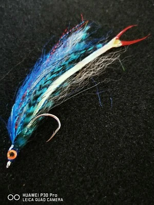 1x Saltwater Competition Gr.1/0 10cm MACKEREL Fliegenköder Neu 2005 Orvis, Salbei, NEU - Bild 1 von 4