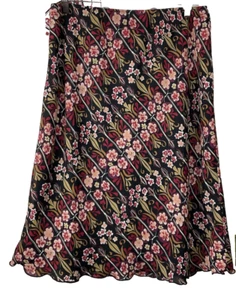 Womens Floral Skirt Size 14 Cottagecore Fairy Coquette Princess Flowy Feminine - Picture 1 of 4