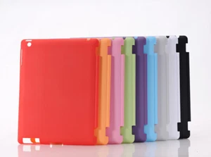 3x Backcase iPad 4 iPad 3 iPad 2 Hartsilikon Cover Rück Hülle Tasche Etui - Picture 1 of 8