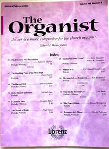 The Organist January February 2009 Church Organ Music Book 12 Songs - Picture 1 of 4