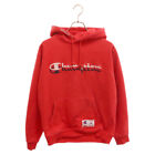 Supreme 15Aw X Champion Hooded Sweatshirt Pullover Hoodie Red Used