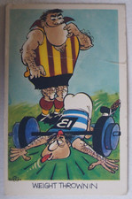 AFL-VFL 1970's Sunicrust WEG's Footy Funnies Football Card Weight Thrown In