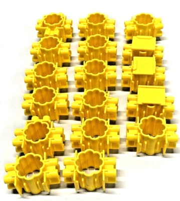 17 желтых сменных соединителей для поддержки пути американские горки Quercetti Skyrail  - Изображение 1 из 4