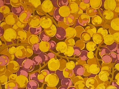 Martha Negley Rowan 绗缝面料 / 秋季混合 - GRAPES - 金色 - 0.5 码 — 第 1/3 张图片