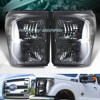 LENTE DE HUMO CON REFLECTOR TRANSPARENTE FAROS LÁMPARAS APTOS PARA FORD F250/F350 SUPERDUTY 11-16 Foto 1 de 3