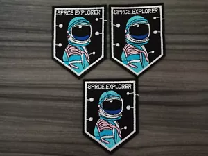 3 pcs SPRCE EXPLORER Patch Embroidered Iron or Sew on Shirt Jacket bag hat Coat - Picture 1 of 7