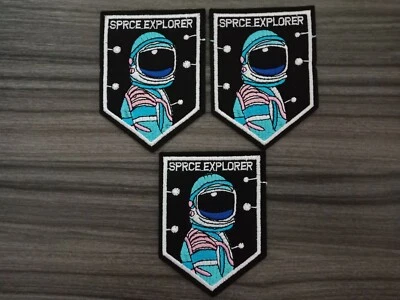 3 pcs SPRCE EXPLORER Patch Embroidered Iron or Sew on Shirt Jacket bag hat Coat  - Image 1 of 4