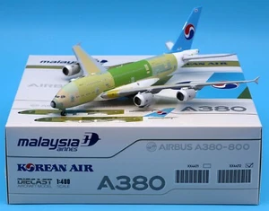 JC Wings 1:400 Korean Air "Bare Metal" Airbus A380 Diecast Aircraft Model F-WWSS - Picture 1 of 13