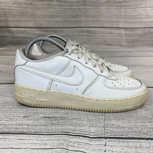 Nike Air Force 1 Sneakers Kids Youth Size 6.5 Athletic White Shoes 314192-117 - Picture 1 of 9