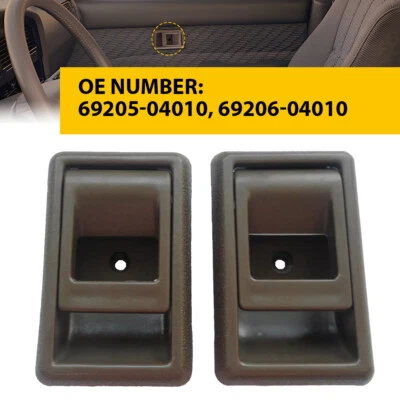 FOR 1995-2000 TOYOTA TACOMA INTERIOR DOOR HANDLE BROWN LEFT & RIGHT SIDE - Image 1 of 4