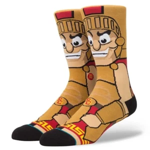 Stance Adult Cardinal Crew Cotton NCAA USC Tommy Trojan Mascot Socks Sz L 9-12 - Picture 1 of 1