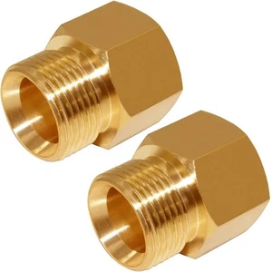 Pressure Washer Coupler M22 15mm Male Thread to M22 14mm Female Fitting Hose ... - Picture 1 of 5