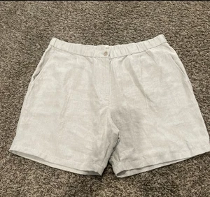 Eileen Fisher 100% Bio Leinen Shorts Gr. XL - Bild 1 von 4