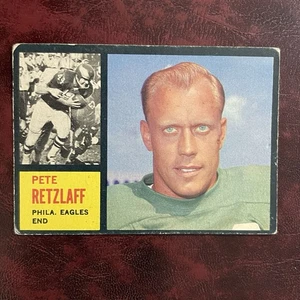 1962 Topps Set PETE RETZLAFF rare SP #120 PHILADELPHIA EAGLES - VG-EX - Picture 1 of 2