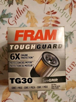 FRAM Tough Guard Oil Filter TG30 6X Engine Protection W/Sure Grip NEW - Image 1 of 4