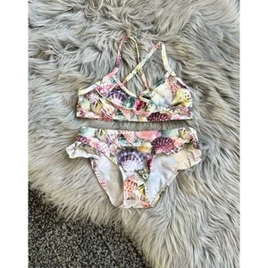 Molo Norma Seashell Print Bikini Pink Pattern 5/6-110/116 (MSRP $85) - Picture 1 of 3