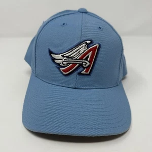 Vintage California Angels Hat Cap Snap Back Powder Blue MILB Baseball 90s - Picture 1 of 6