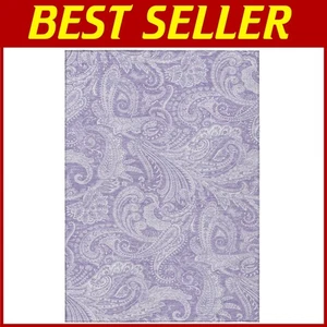 Lavender 3' x 5' Machine Washable Area Rug - Non-Slip Indoor & Outdoor Style - Picture 1 of 10