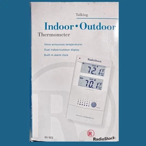 Radio Shack sprechendes Innen/Außen Thermometer 63-1012 | NOS | getestet funktioniert - Bild 1 von 4