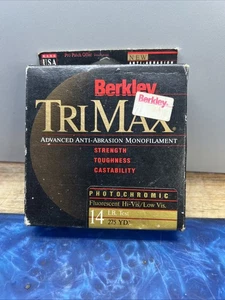 Vintage TriMax photochrom fluoreszierend Hi/Low Vis. angelschnur, 14 LB. 275 Yrd - Bild 1 von 8