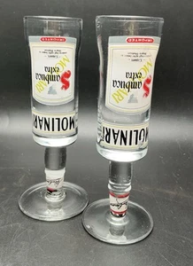 Molinari Sambuca, Pair of Inverted Cordial Shot Glasses-RARE (Preowned) - Picture 1 of 5