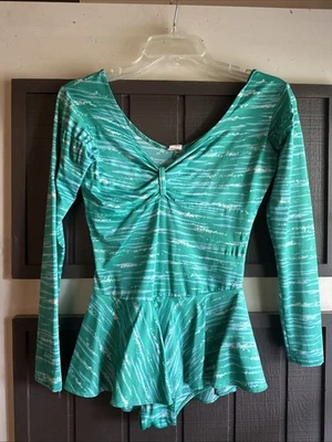 VINTAGE INGA GREEN ICE SKATING DRESS - Image 1 of 4