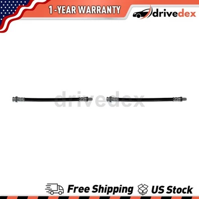 Pair Dorman - First Stop Brake Line Hose Fits 2012 2013 2014 2015 Fiat 500 - Image 1 of 4