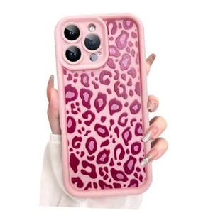 Case for iPhone 16 Pro Leopard Printed Pattern Cute Cheetah Phone Case Soft - Picture 1 of 7