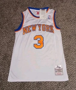 Medium John Starks 1992 New York Knicks Weiß NBA Basketball Trikot Neu - Bild 1 von 2
