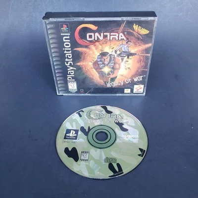 Contra: Legacy of War (Sony PlayStation 1 PS1 1996 Black Label) No Manual  - Image 1 of 2