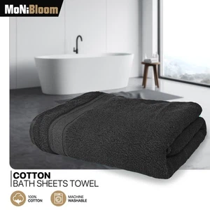 100% Cotton 35x70 Inch Bath Sheet Oversized Soft Absorbent Quick Dry Bath Towel - Picture 1 of 37