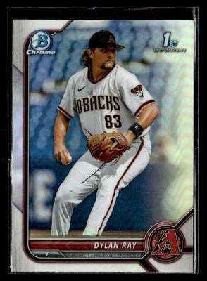 2022 Bowman Draft #BDC-191 Dylan Ray Chrome Refractor Card Arizona Diamondbacks - Image 1 of 2