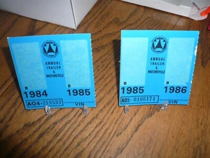 1984-85 1985-86 Pennsylvania Inspection Sticker Pa Penna Motorcycle & Trailer - Picture 1 of 1