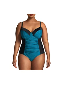 COSTUME DA BAGNO DONNA TAGLIE FORTI 2X 20W 22W *** PEZZO UNICO CONTROLLO PANCIA - NUOVO - Foto 1 di 5