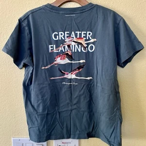 Tentree National Geographic Greater Flamingo T Shirt Women’s SMALL - 2 Sided - Picture 1 of 5