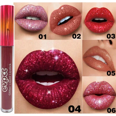 Evpct 9 Colors Sparkly Liquid Lipstick Matte Waterproof Durable х - Image 1 of 4