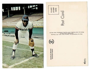 1975 Charlie Spikes Cleveland Indians Team Issued Postcard - Picture 1 of 1