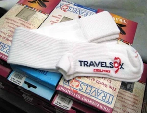 New TravelSox Gradual Compression Sock Stocking plus CoolMax by Arcos in Italy - Picture 1 of 3