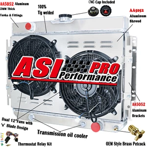 ASI 4 ROW Radiator Shroud Fan Relay For 1963-1968 Chevy Belair Impala El Camino - Foto 1 di 14