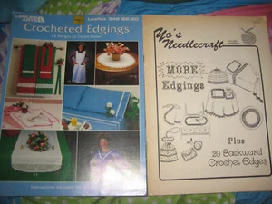 Lot of 2 - Crocheted Edgings & More Edgings Pattern Books - Picture 1 of 8