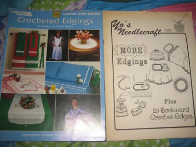Lot of 2 - Crocheted Edgings & More Edgings Pattern Books - Image 1 of 4