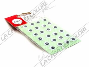 RAYHER - OCCHI IN PLASTICA ADESIVI CON PUPILLA MOBILE - 10 mm - 24 PZ - Foto 1 di 1