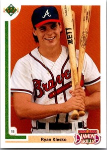 RYAN KLESKO 1991 Upper Deck Diamond Skills #8F Atlanta Braves