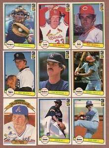 1982 Donruss Lot (15)  #10 Phil Niekro #222 Vida Blue #400 Johnny Bench  +++ - Picture 1 of 4