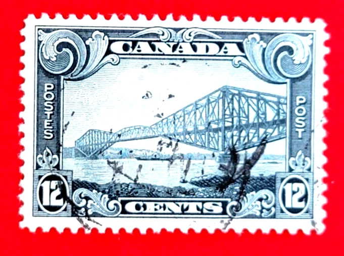 Канадская марка 156 «Квебекский мост» б/у - Изображение 1 из 1