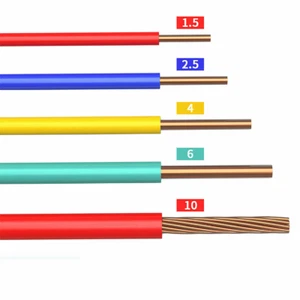 BV Copper Single Core Hard Wire 1/1.5/2.5/4/6/10 mm² PVC Insulated Great Quality - Picture 1 of 7