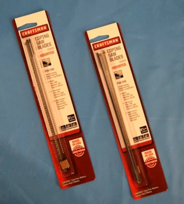2 LOT OF CRAFTSMAN COPING SAW 3 BLADES (936065), FINE, MEDIUM, COARSE FOR WOOD. - Image 1 of 3