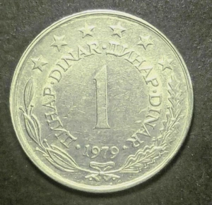 Yugoslavia 1 dinara 1979 Combined Shipping - Picture 1 of 3
