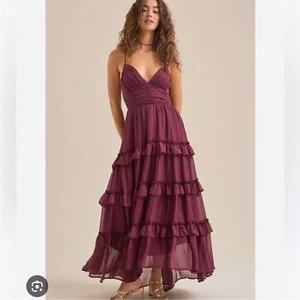 NUEVO MAXI VESTIDO ALTAR'D STATE Estelle Shimmer Talla XS - Imagen 1 de 6