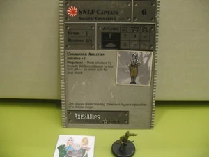 =Axis & Allies Miniatures BASE SET II SNLF Captain with card 38/45= - Picture 1 of 1